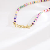 Confetti Colors Name Necklace
