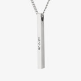 (CUSTOMCUFF)RED Bar Necklace - Customcuff