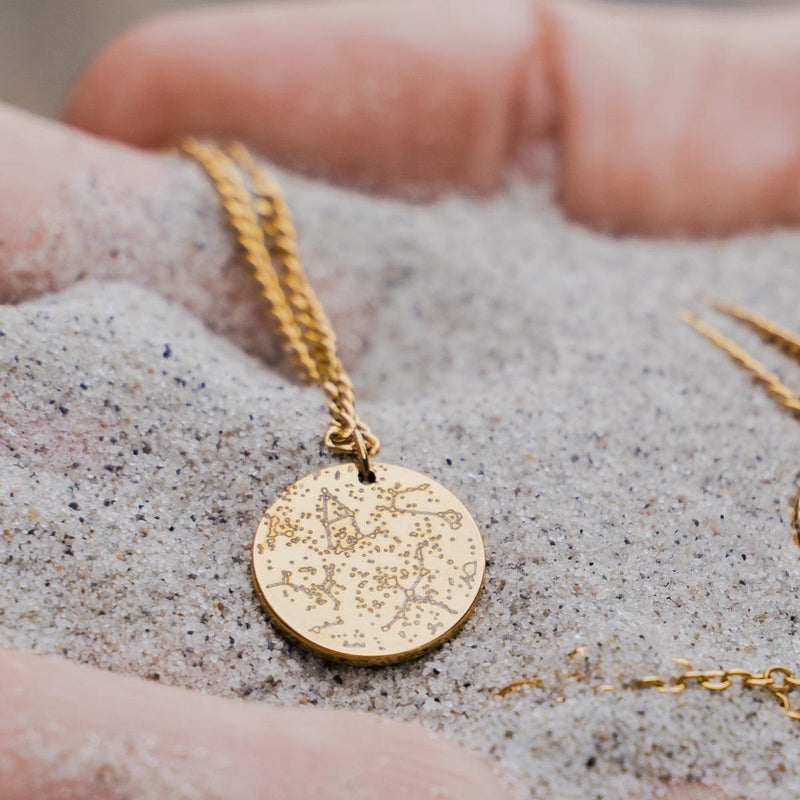 Custom Star Map Coin Necklace - Customcuff