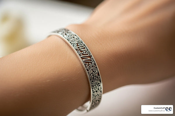 Mom's Special Sparkle: Engraved Bracelets She'll Adore