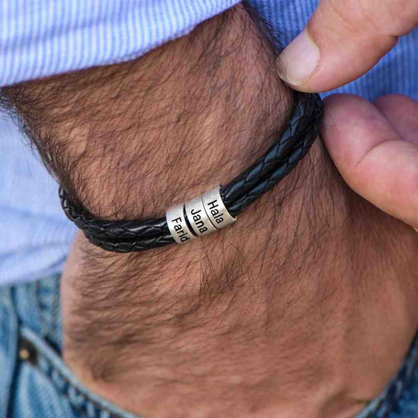Personalized Power: Engraved Bracelets for Every Man