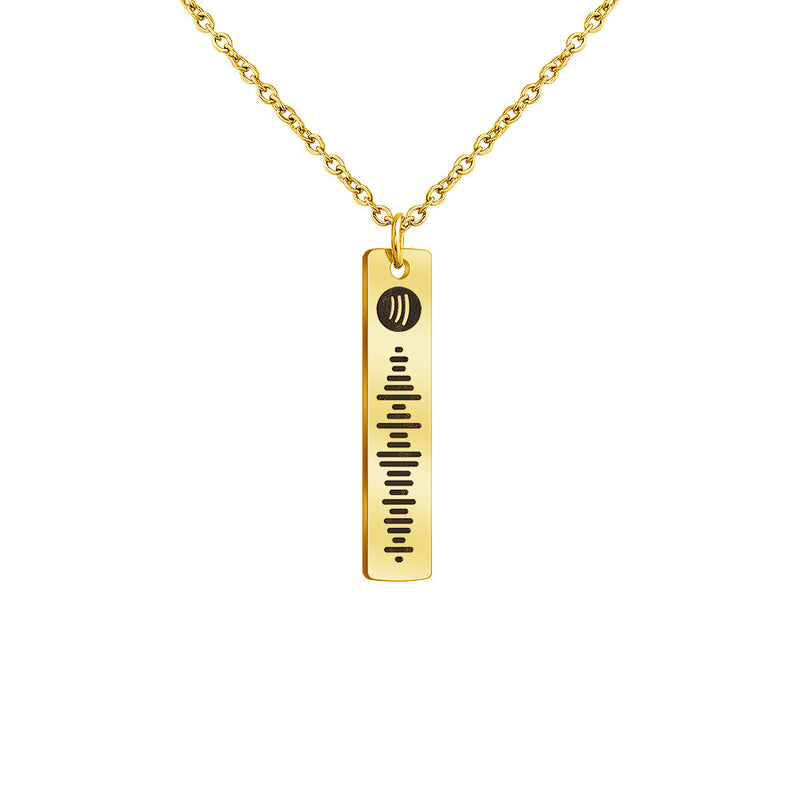 Soundwave Memory Necklace