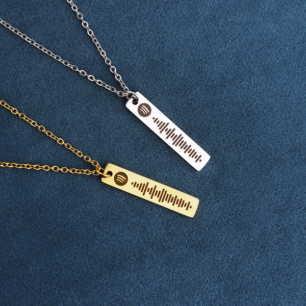 Soundwave Memory Necklace