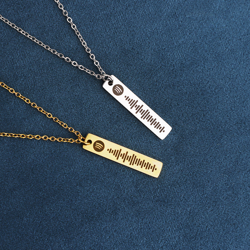 Soundwave Memory Necklace