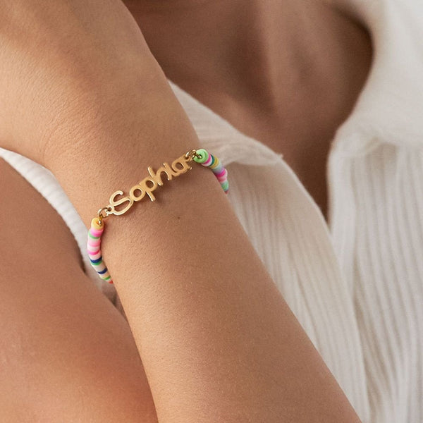 Confetti Colors Name Bracelet