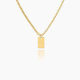 Elegant Initial Charm Single Necklace - Customcuff