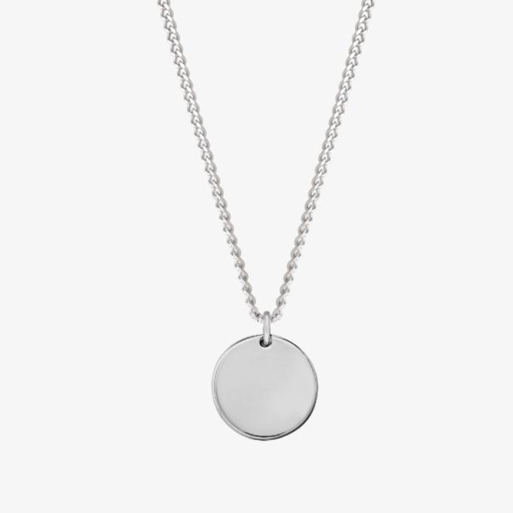 Silver necklace with a star constellation