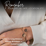 Custom Star Map By Date Matching Bracelet Set for couples, Best Friend Bracelets, First Anniversary Gift, Long Distance Gift for Girlfriend