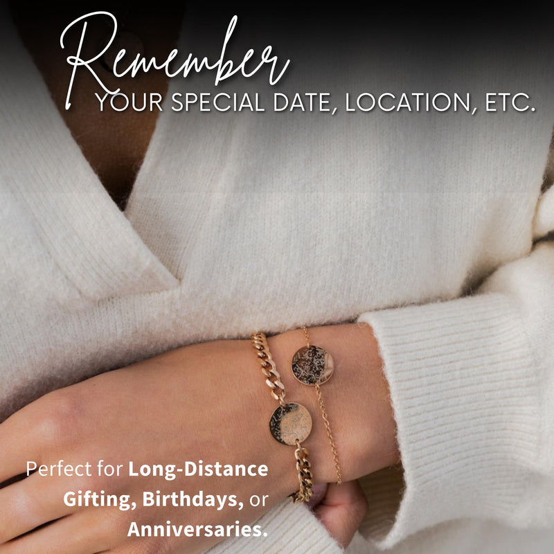 Custom Star Map By Date Matching Bracelet Set for couples, Best Friend Bracelets, First Anniversary Gift, Long Distance Gift for Girlfriend