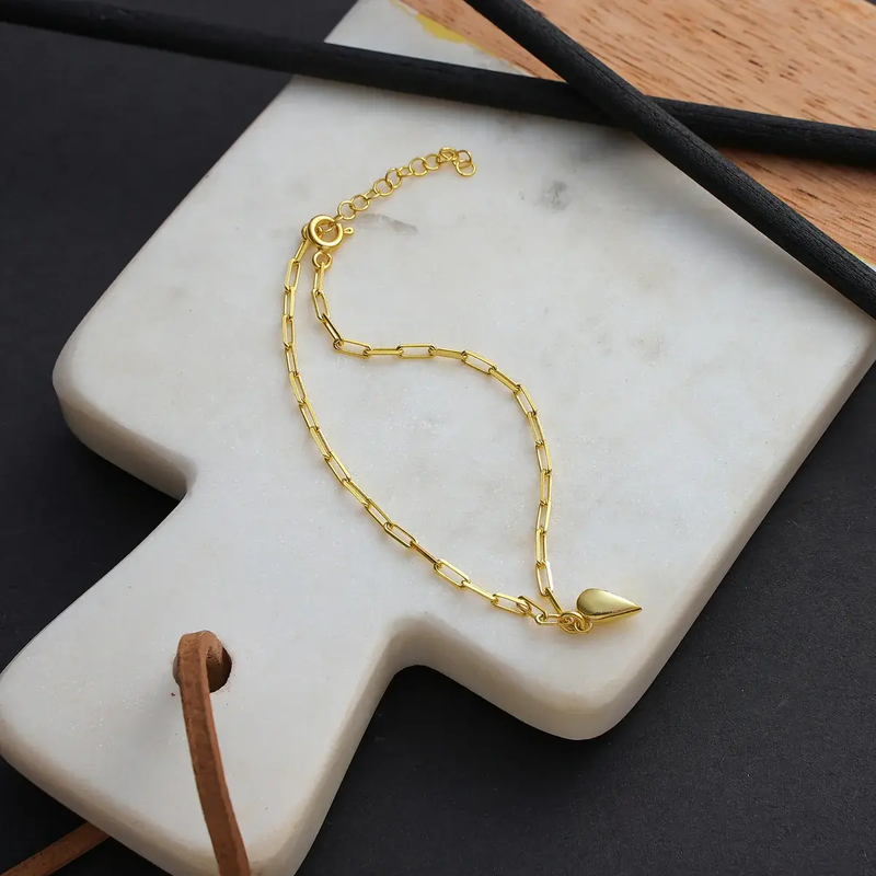 Magnetic Chain Heart Bracelet Set