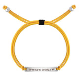 Yellow Custom String Bracelet