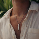 (CUSTOMCUFF)RED Bar Necklace - Customcuff