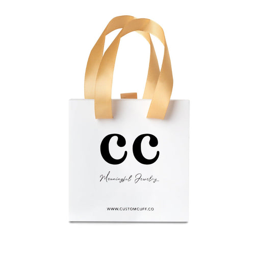 Signature White Gift Box Bag - Customcuff