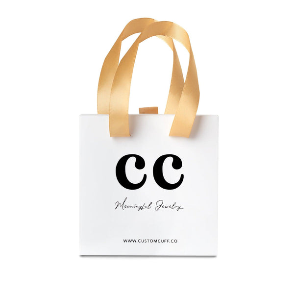 Signature White Gift Box Bag - Customcuff