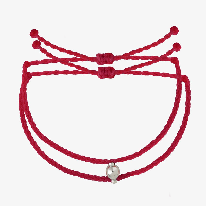 Magnetic bracelets in red