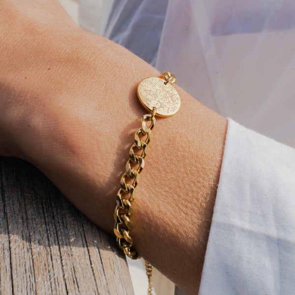 Custom Star Map Chain Bracelet - Customcuff