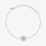 Minimal Zodiac Sign Coin Bracelet