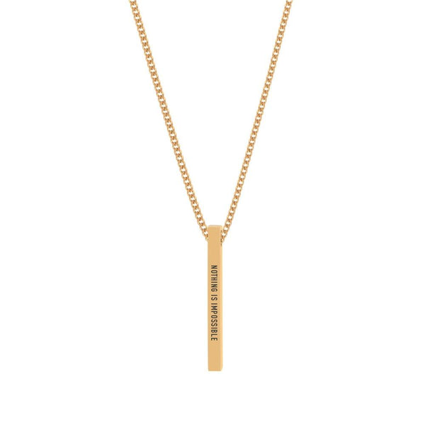 "NOTHING IS IMPOSSIBLE" NECKLACE - Customcuff