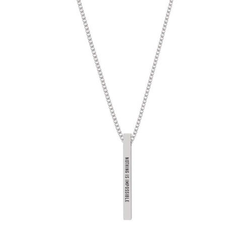 "NOTHING IS IMPOSSIBLE" NECKLACE - Customcuff