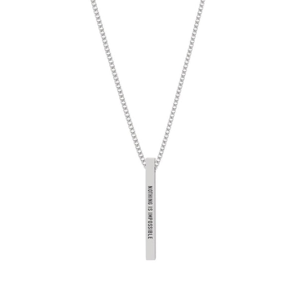 "NOTHING IS IMPOSSIBLE" NECKLACE - Customcuff