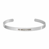"THE WORLD IS YOURS" CUFF