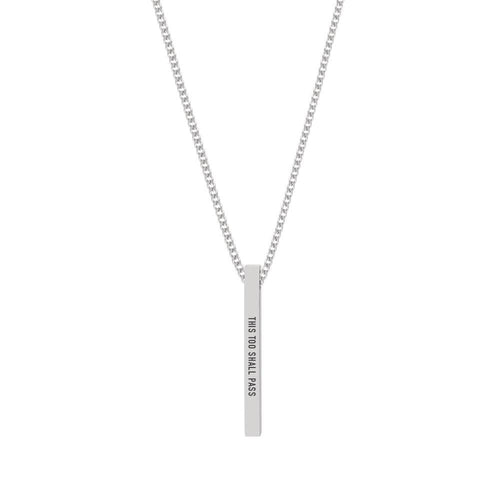 "THIS TOO SHALL PASS" NECKLACE - Customcuff