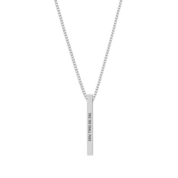 "THIS TOO SHALL PASS" NECKLACE - Customcuff