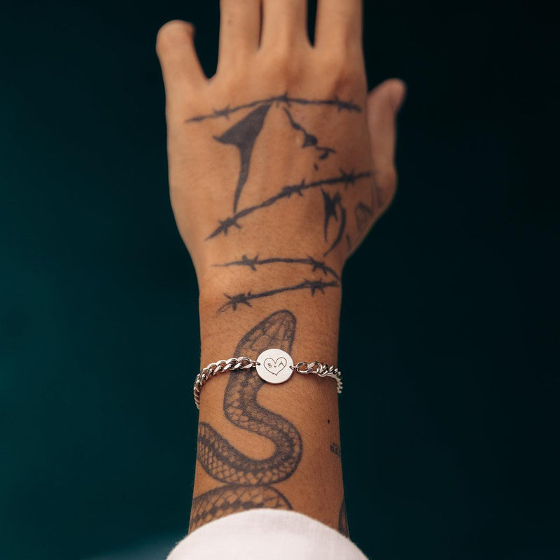 Handwriting/Drawing Chain Bracelet - Customcuff