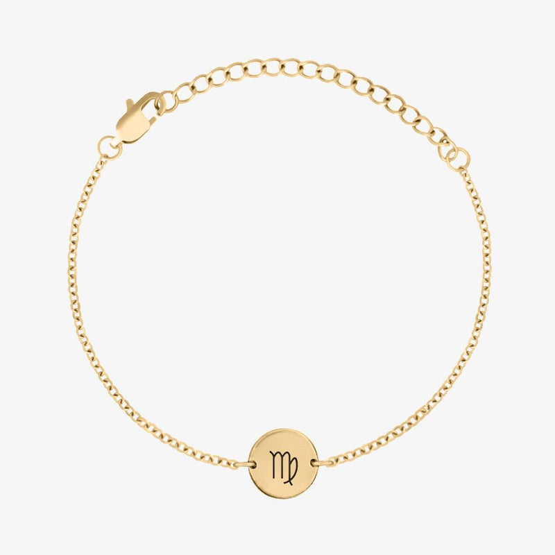 Elegant Zodiac Sign Coin Bracelet - Customcuff