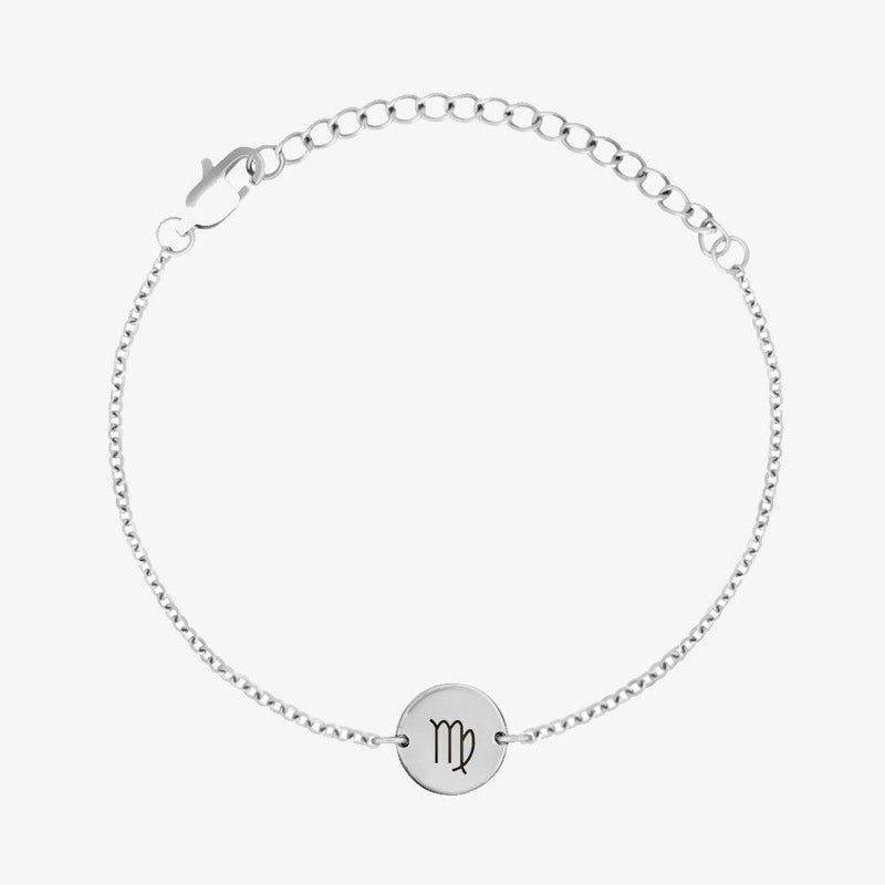 Minimal Zodiac Sign Coin Bracelet