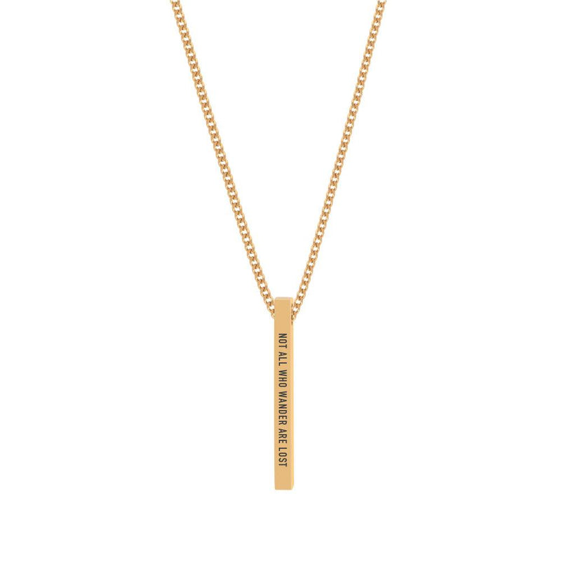 "NOT ALL WHO WANDER ARE LOST" NECKLACE - Customcuff