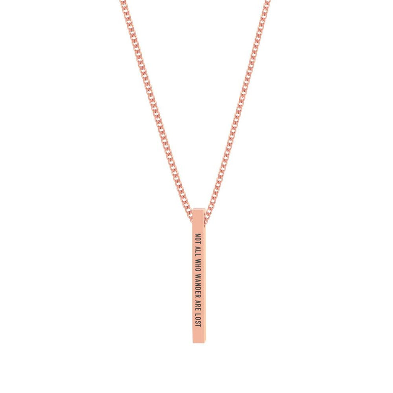 "NOT ALL WHO WANDER ARE LOST" NECKLACE - Customcuff