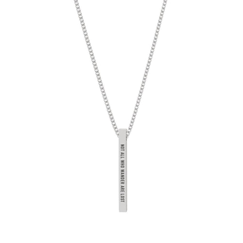 "NOT ALL WHO WANDER ARE LOST" NECKLACE - Customcuff