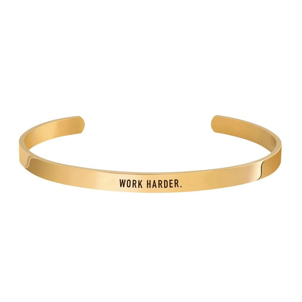 "WORK HARDER" CUFF - Customcuff