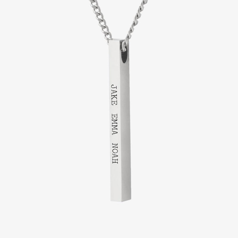 (CUSTOMCUFF)RED Bar Necklace - Customcuff