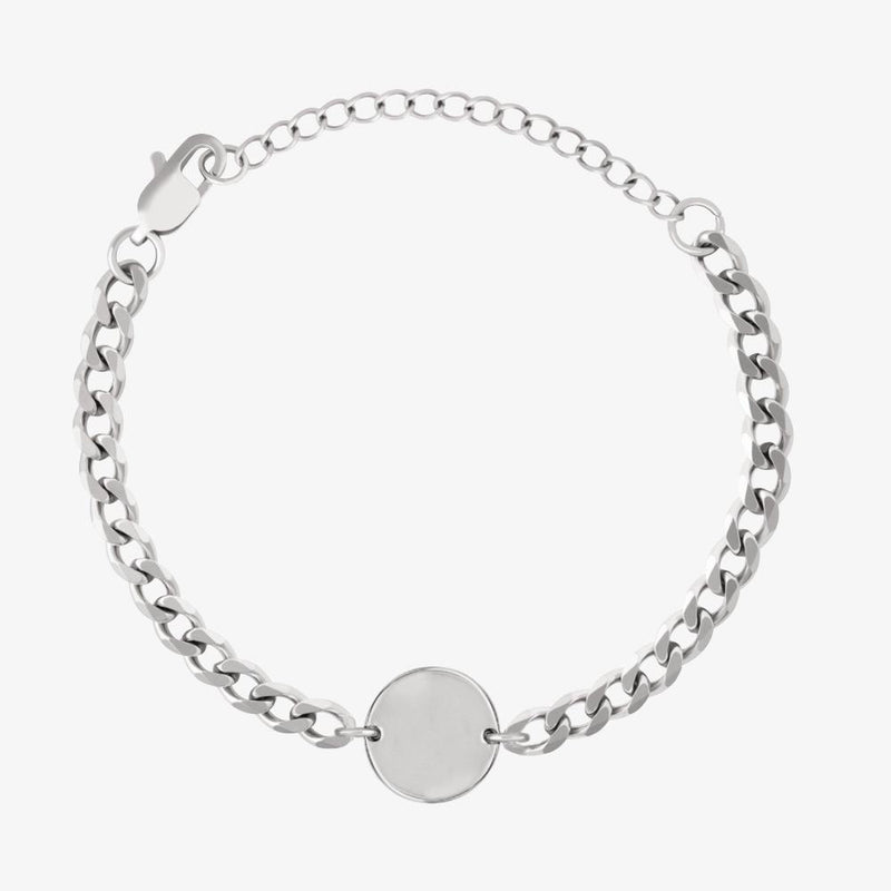 Initial Chain Coin Bracelet