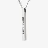 (CUSTOMCUFF)RED Bar Necklace - Customcuff