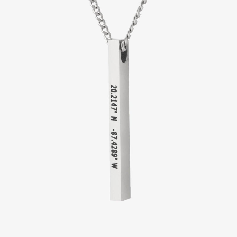 (CUSTOMCUFF)RED Bar Necklace - Customcuff