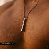 (CUSTOMCUFF)RED Bar Necklace - Customcuff