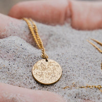 Custom Star Map Coin Necklace - Customcuff