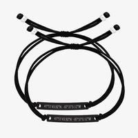 Black Custom String Bracelet Set - Customcuff