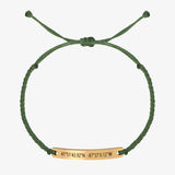 Green Custom Braided Bracelet