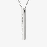 (CUSTOMCUFF)RED Bar Necklace - Customcuff