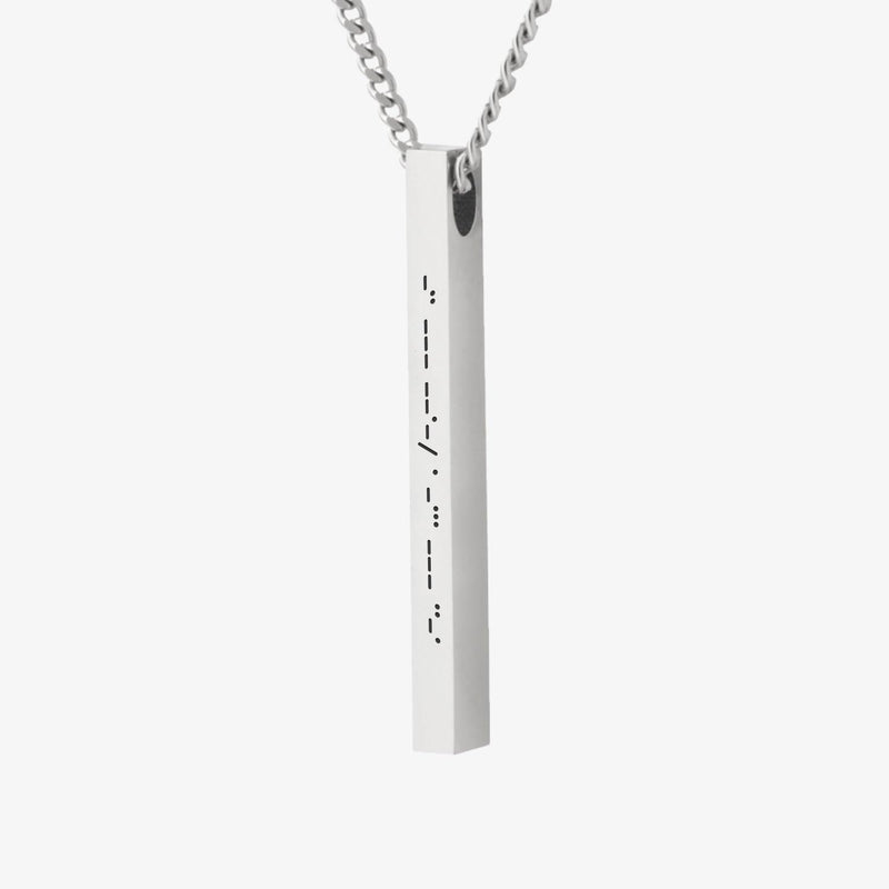 (CUSTOMCUFF)RED Bar Necklace - Customcuff