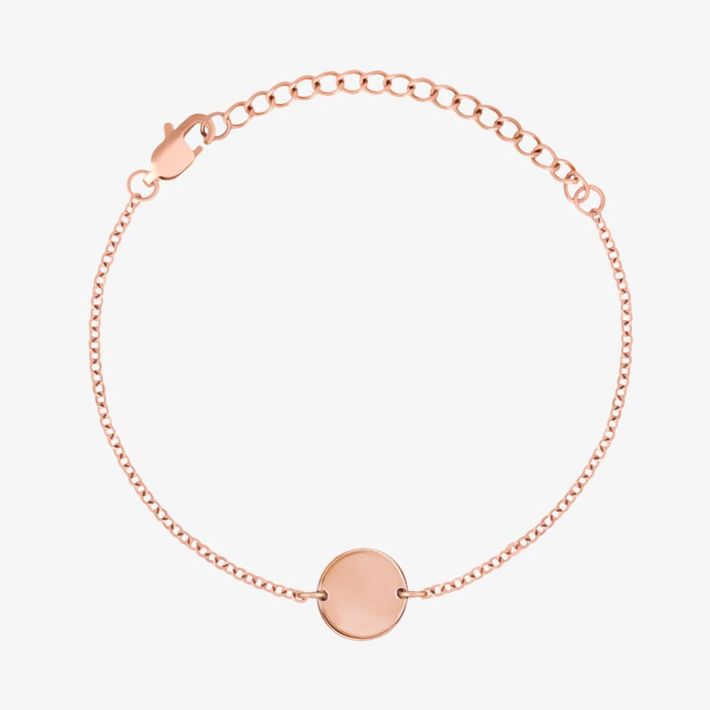 Minimal Handwriting Coin Bracelet