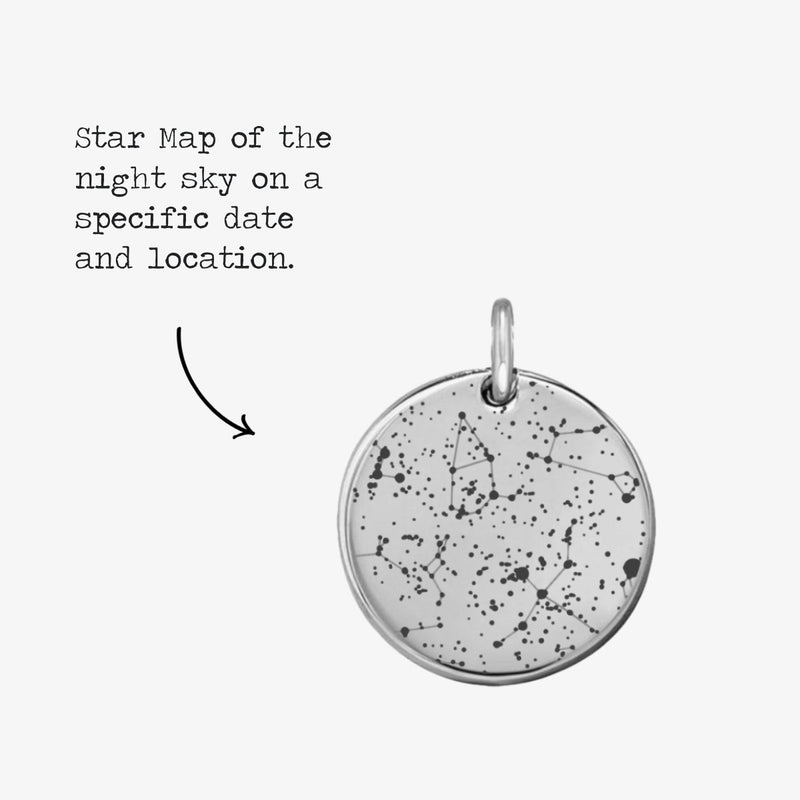 Custom Star Map Coin Charm