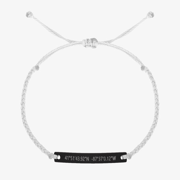 White Custom Braided Bracelet